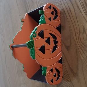 Lovely wood Halloween basket